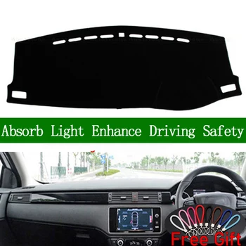 

For CHERY QOROS 3 2014-2015 Right Hand Drive Dashboard Cover Car Stickers Sun Shade Dash Mat Carpet Interior Accessories