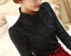 New 2016 Autumn Women Long Sleeve Fashion Lace Floral Patchwork Chiffon Blouse Shirts Casual Slim Tops Blusas ► Photo 2/2