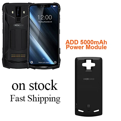 New DOOGEE S90 Waterproof Phone 6.18'' IP68/IP69K 5050mAh MT6671 Octa Core Android 8.1 6GB+128GB 16MP Shockproof Cellphone - Цвет: Зеленый