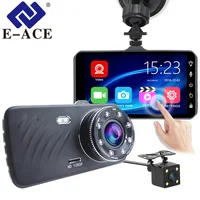E-ACE B23 HD 1080P Dual Lens Car Dash Cam with 4" Touch Display