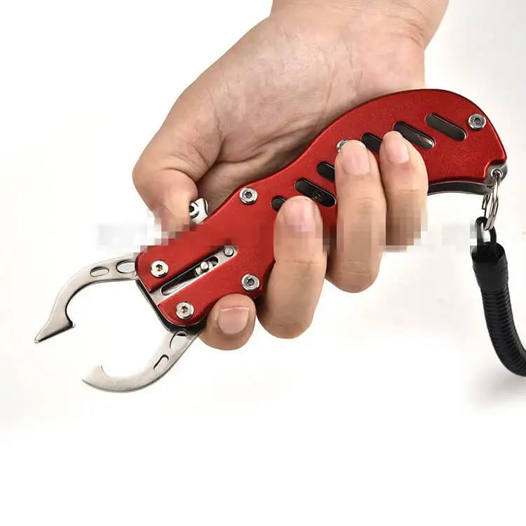 1pcs 17.1cm Stainless Steel Portable Fishing Grip Gripper Fish Lip Grips Holder Grabber Spinning Plier Saltwater Freshwater Tool | Спорт и