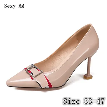 

High Heels Women Pumps Stiletto Woman Party Wedding High Heel Shoes Kitten Heels Plus Size 33 - 40 41 42 43 44 45 46 47