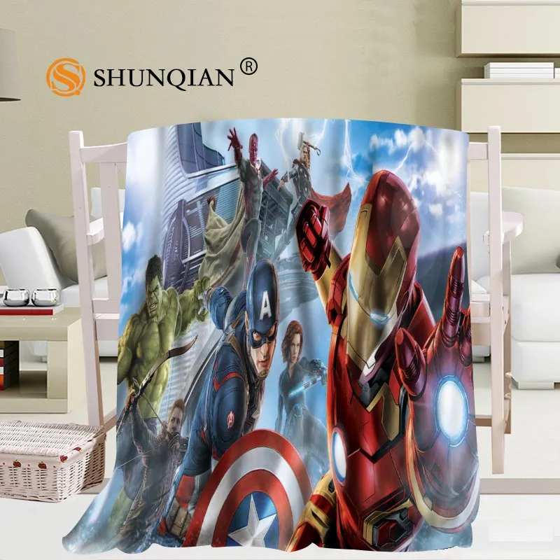 

Avengers Age Marvel Blanket Soft DIY Sofa Bed Throw Blanket Kid Adult Warm Custom Blanket 56x80Inch50X60Inch40X50Inch