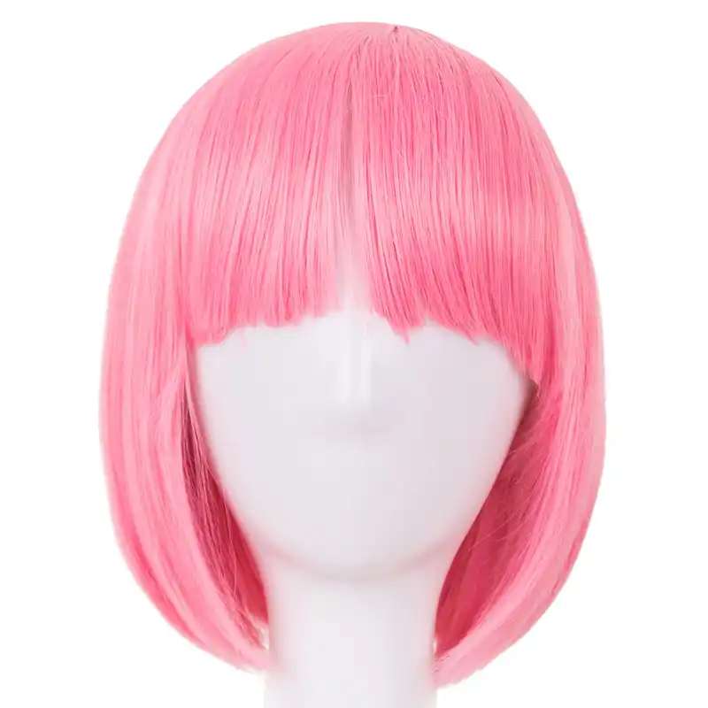 pink wig