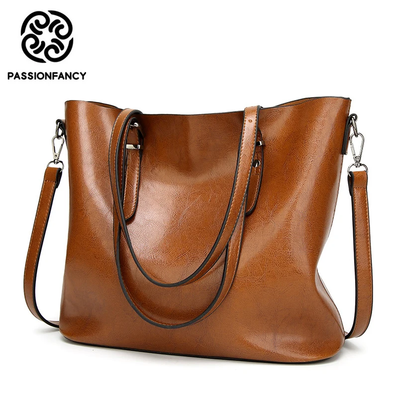 Luxury Large Capacity Women Bag Handbags Women Leather Hobo Messenger Top handle Bags 2018 Solid ...