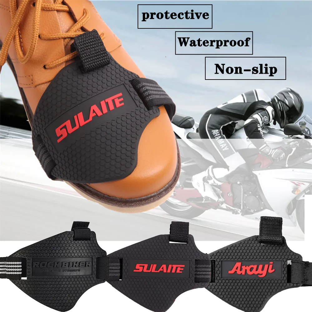 

Black Motorcycle Tracking Shoes Protective Non-slip Gear Shifter Shoe Boots Protector Shift Sock Boot Cover Shifter Guards