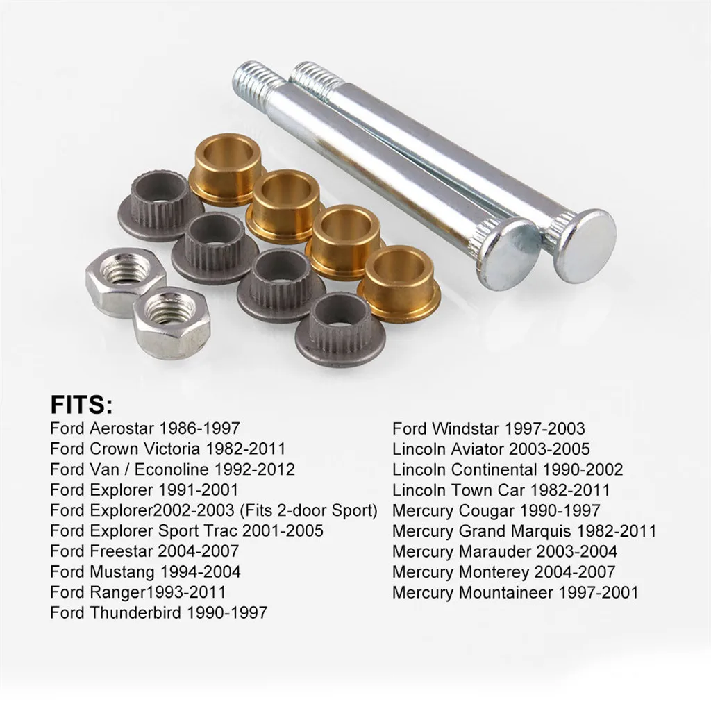 Ford Lincoln Mercury передний дверной шарнир и втулка Ремонтный комплект 2 pin 1 дверь