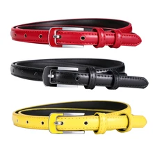 Badinka 2017 New 8 Colors Thin Pu font b Leather b font font b Belt b