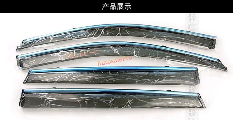 

To prevent rain Chrome Side Window Sun Shield Visors Vent Rain Wind Deflector Guard Fit For Honda Civic 2012 2013 2014 2015