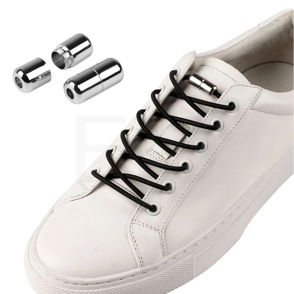 1Pair No tie Shoelaces Round Elastic Shoe Laces For Kids and Adult Sneakers Shoe 1Pair No tie Shoelaces Round Elastic Shoe Laces For Kids and Adult Sneakers Shoe