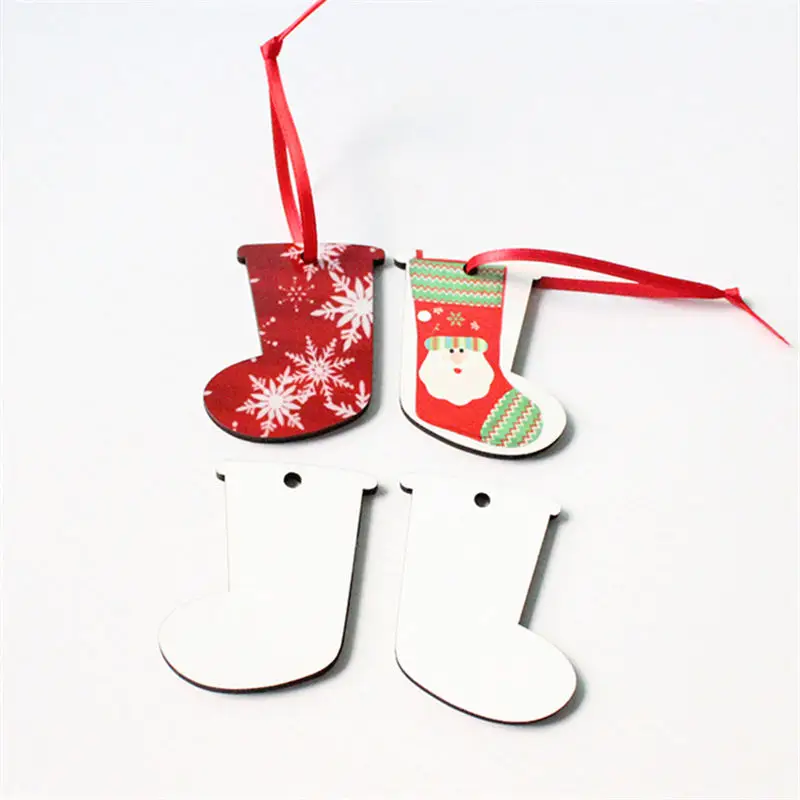 Сублимированный МДФ Рождественская елка Шарм Снег Санта Рождественская елка горячая передача 10 стилей на заказ diy пустые рождественские подарки 25 шт./лот - Окраска металла: 009