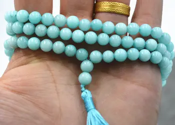 

Jewelry 6mm stone Buddhist Amazon 108 Prayer Beads Mala Bracelet Necklace