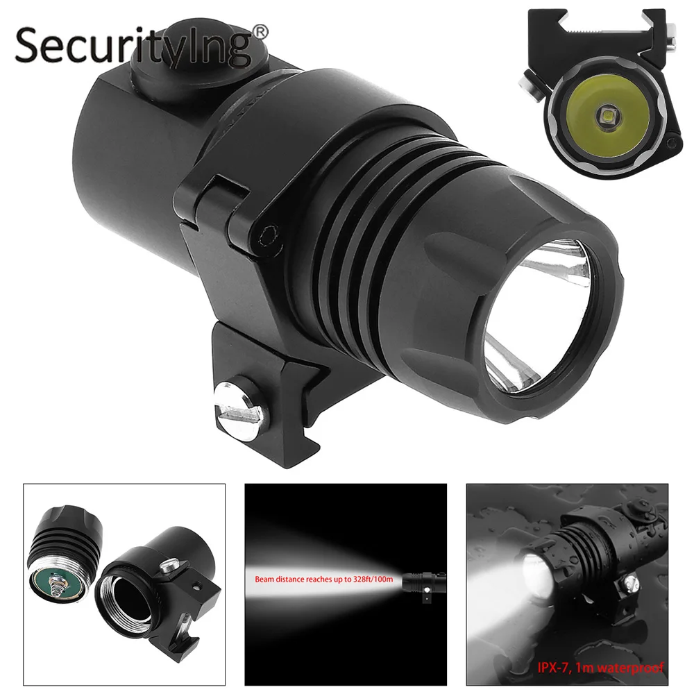 

SecurityIng Waterproof XP-G R5 LED Tactical Flashlight Military Weapon Lights 2 Mode Mini Handheld Pistol Torch Lamp Flash Light