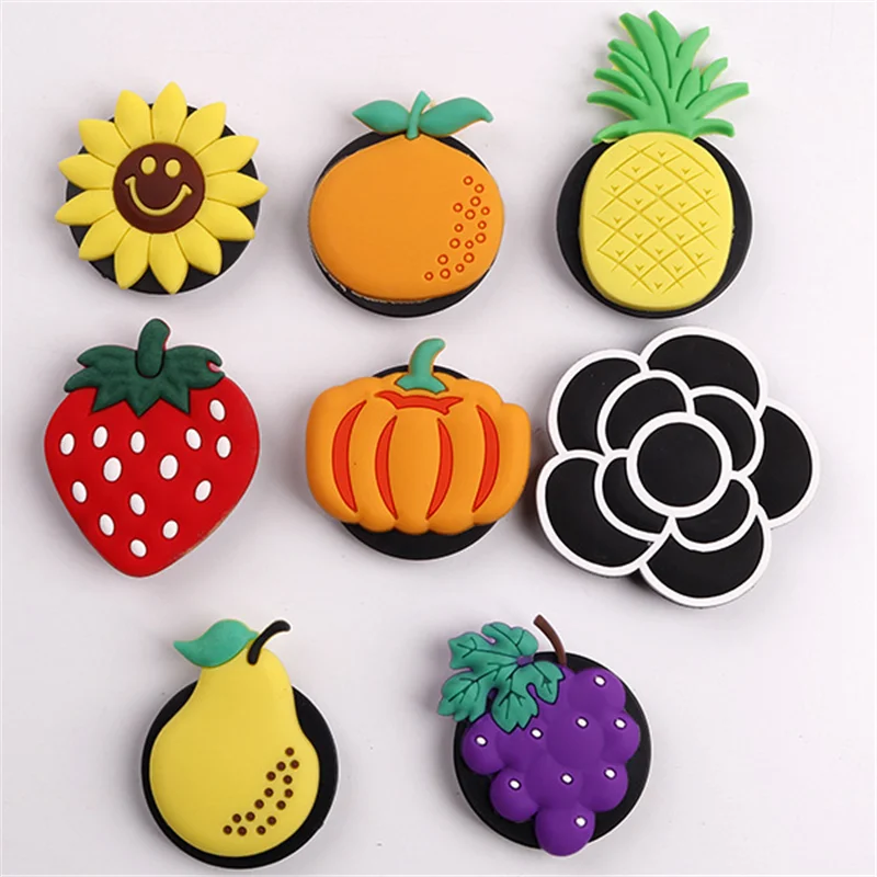 

UVR Phone Holder Stand Universal Handy holder Epoxy Bracket Lazy Air Finger Stand 3D Cartoon Qute Colorful Flower Fruits