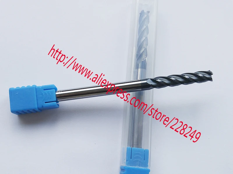 

1pc D6*D6*40*150L HRC60 4 Flutes Flat endmill Tungsten Solide Carbide End Mills For CNC Milling cutter Tools