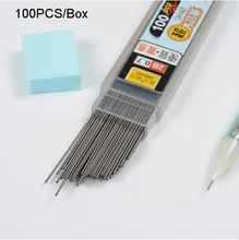 Mines 2B pour critérium en graphite de plomb, recharge pour crayon mécanique 0.5 et 0.7 mm, étui en plastique avec remplacement automatiques, boîte de 100 Pièces, Promotion