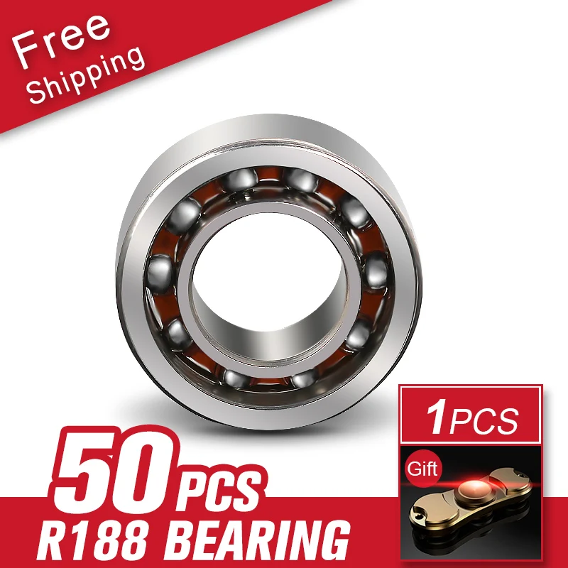 

50pcs R188 Bearing Ball For Fidget Spinner Metal Toy Children Skateboard Toys Hardware Tools Accessories