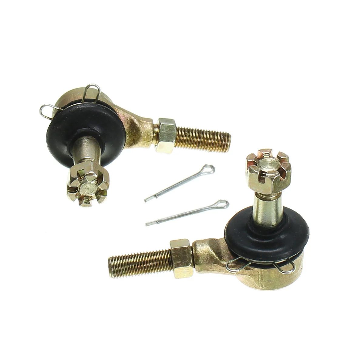 1 Pair Motorcycle Tie Rod End Kit Metal Gold For Yamaha Warrior 350