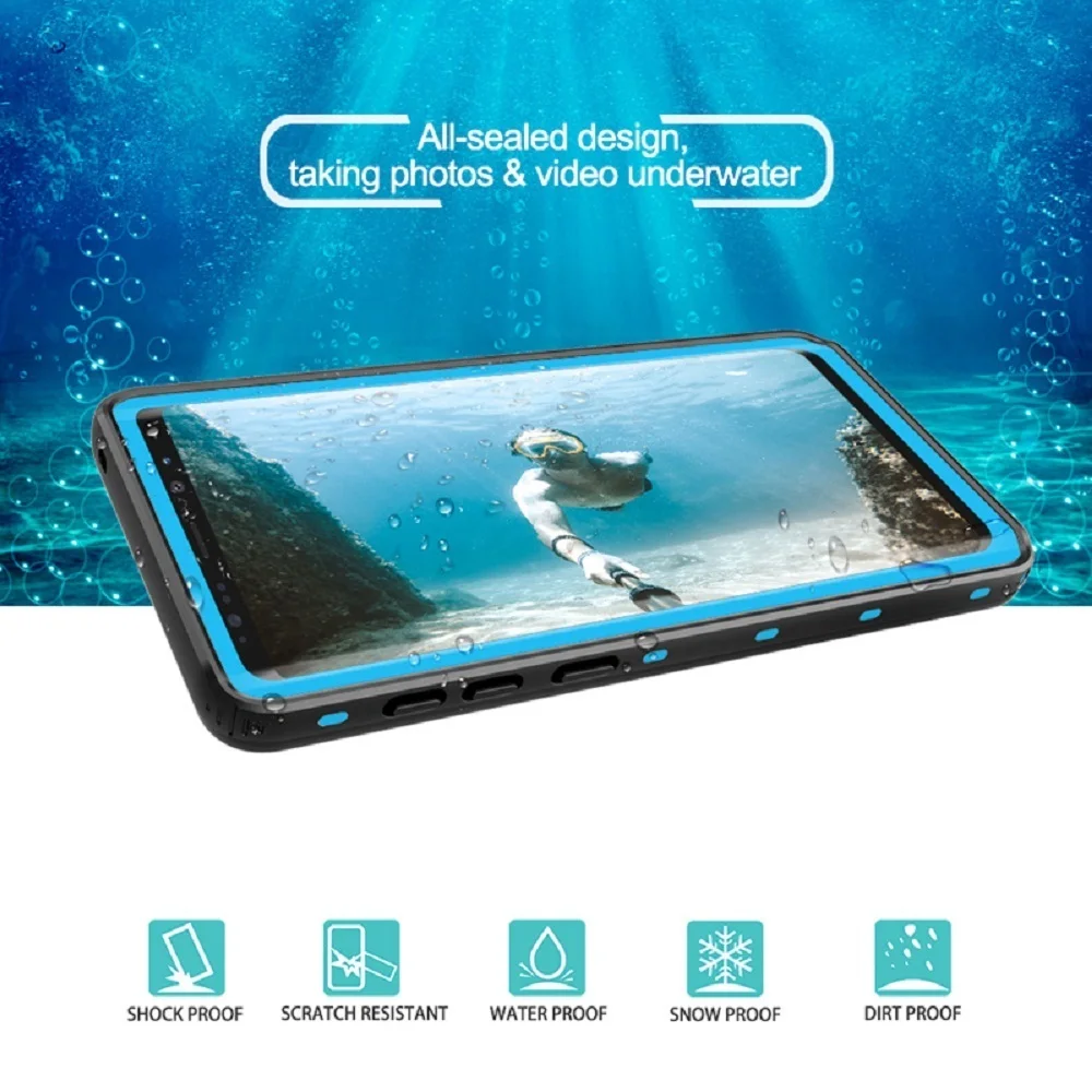Heavy Duty Protection For Samsung Galaxy Note 9 Case Waterproof Cover For Samsung S8S9Note 9 Full Cover Shockproof Armor       (4)