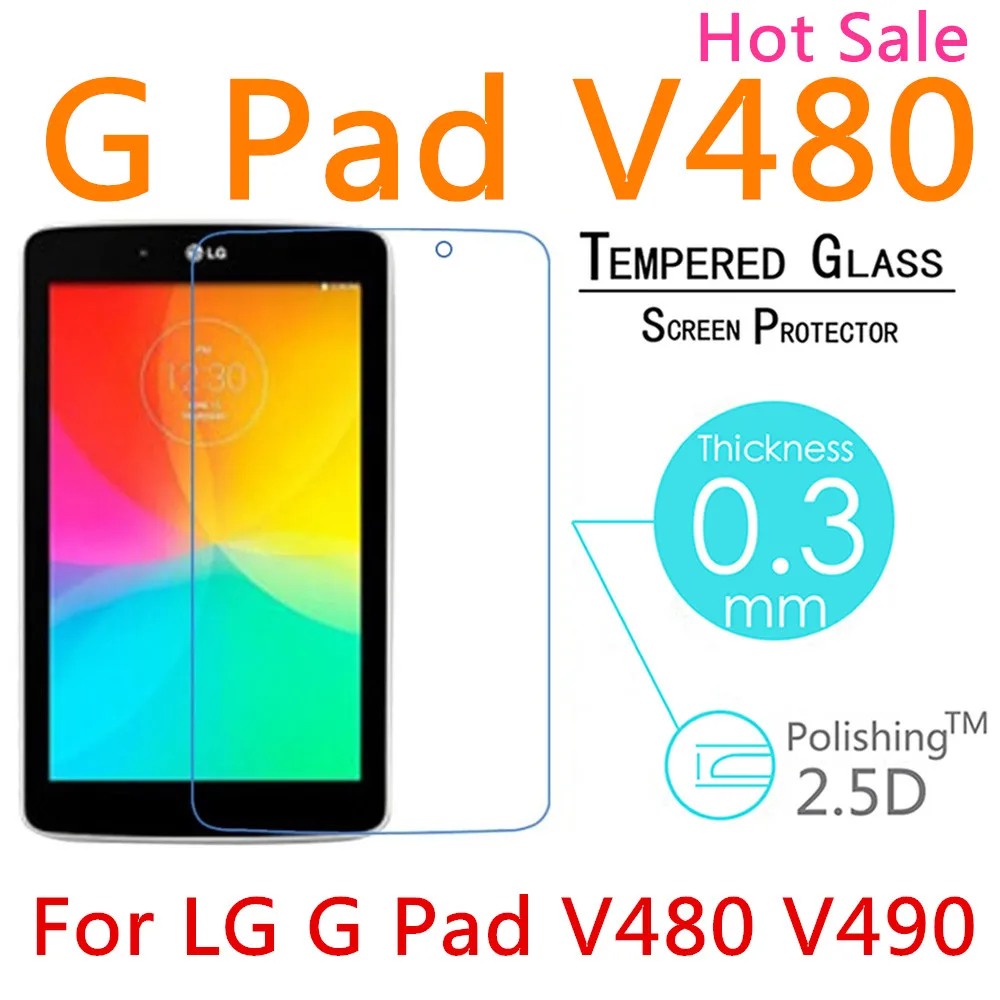 For LG G Pad 8.0 V480 V490 8.0" Tablet Tempered Glass Screen Protector