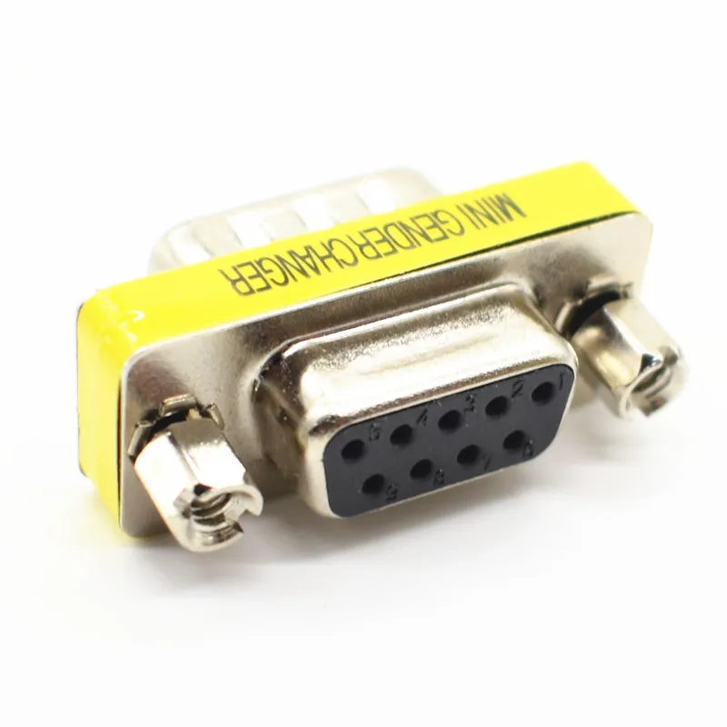 

DB9 9Pin Male To Female Mini Gender Changer Adapter RS232 Serial Connector