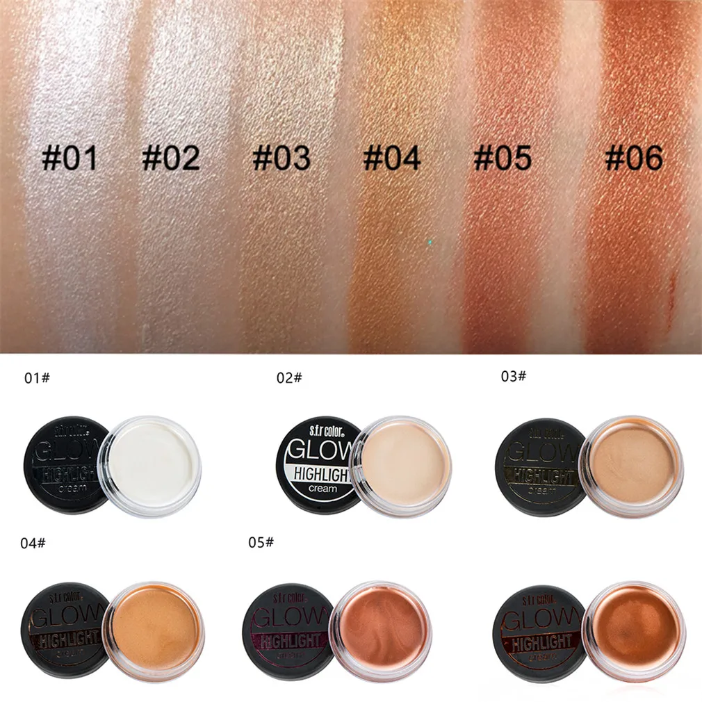 Iluminador Maquillaje хайлайтер крем палитра для макияжа мерцающий светящийся набор
