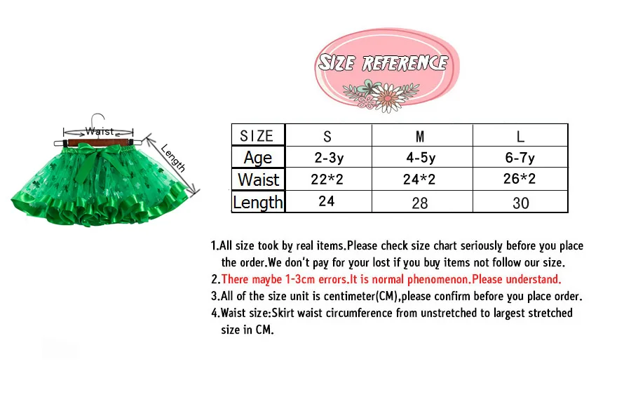 Юбка для маленьких девочек юбка-пачка зеленого цвета с принтом клевера Детские вечерние платья для танцев для девочек пышная блестящая летняя одежда принцессы из тюля Детский костюм