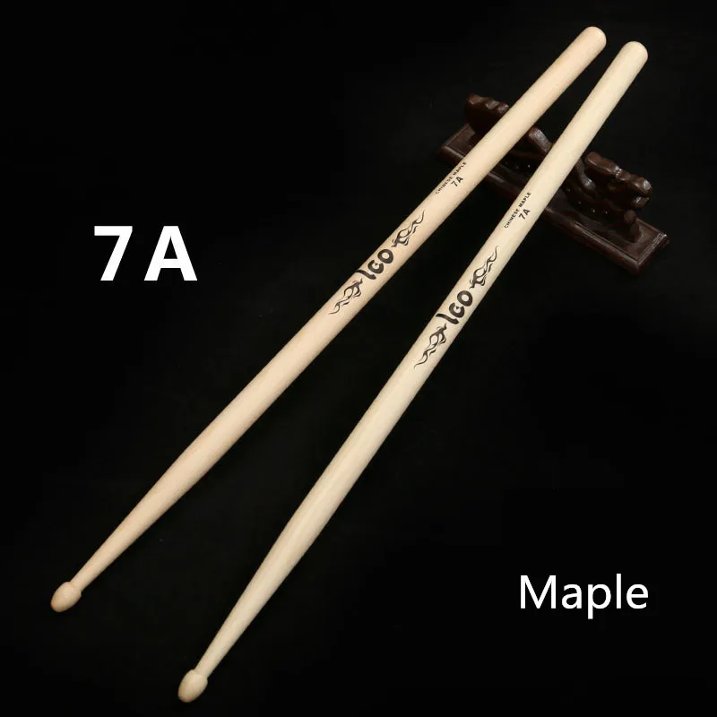 Ритм мат барабанная палка HRM 5A 5B 2B 7A Hickory/клен барабанные палочки - Цвет: 7A   Maple