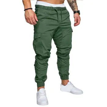 

Mens Joggers 2018 Brand Male Trousers Men Pants Casual Solid Pants Sweatpants Jogger khaki Black Large Size 4XL SAN0