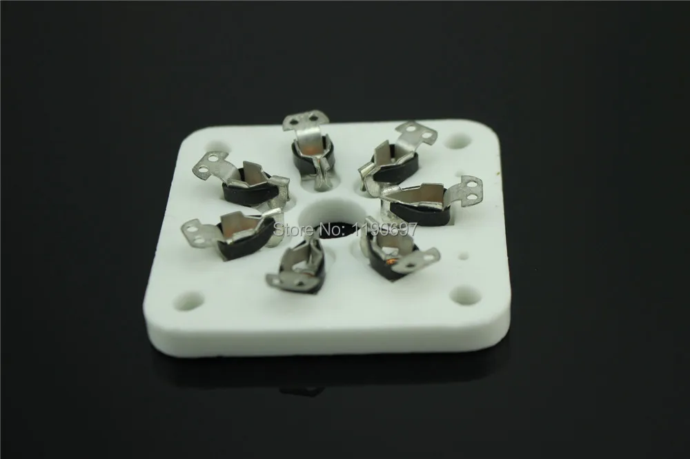 

10PCS B7A Silver Plated 7Pin Tube Sockets Ceramic Base Applicable 6C33 3C33 832A 5894 FU-29 FU19 FU32 FU30 Tube Free Shipping