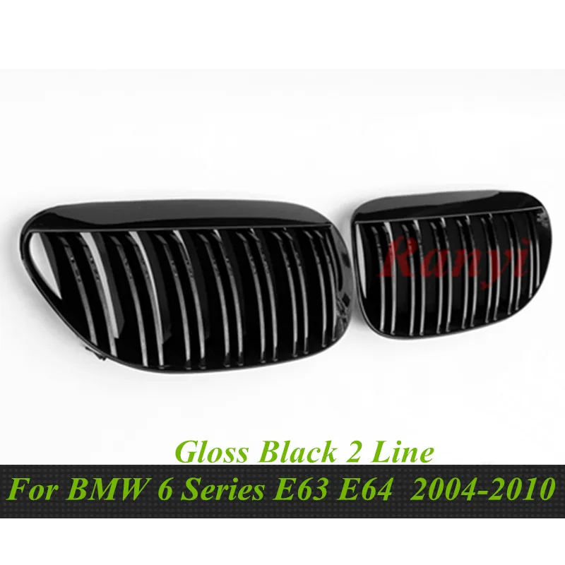 1 пара для BMW 6 серии E63 E64 2004 2010 матовый блесек губ ABS черный автомобильный стиль
