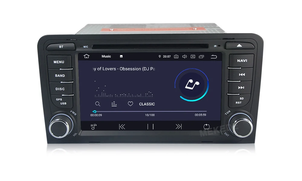 Cheap 2 Din Car Multimedia Player GPS Android 9.0 DVD Automotivo For Audi A4 S4 2002-2008 for audi A3 S3 RS3 Radio 2GB ROM 16GB DSP 14