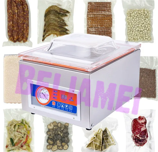 BEIJAMEI настольный автоматический вакуумный упаковщик пищевых продуктов, коммерческая вакуумная упаковочная машина для сохранения пищевых продуктов Сухой Влажной