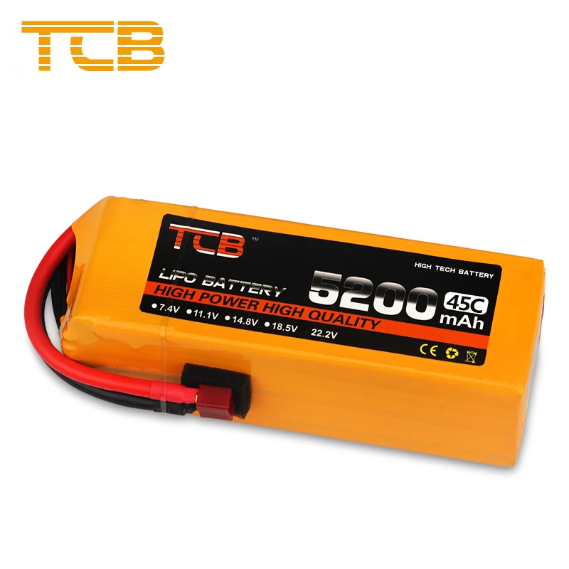 

6S 22.2V 5200mAh 45C RC Lipo Battery For Drone RC Helicopter Airplane Quadrotor Car FPV High Rate RC Battery LiPo