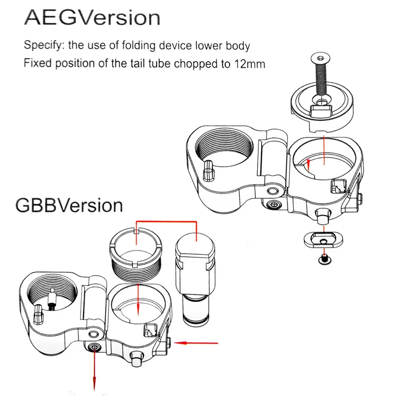 Buy Tactical AR Folding Stock Adapter Airsoft Hunting Accessory For M16 M4 SR25 Series GBB(AEG) HT2 0042