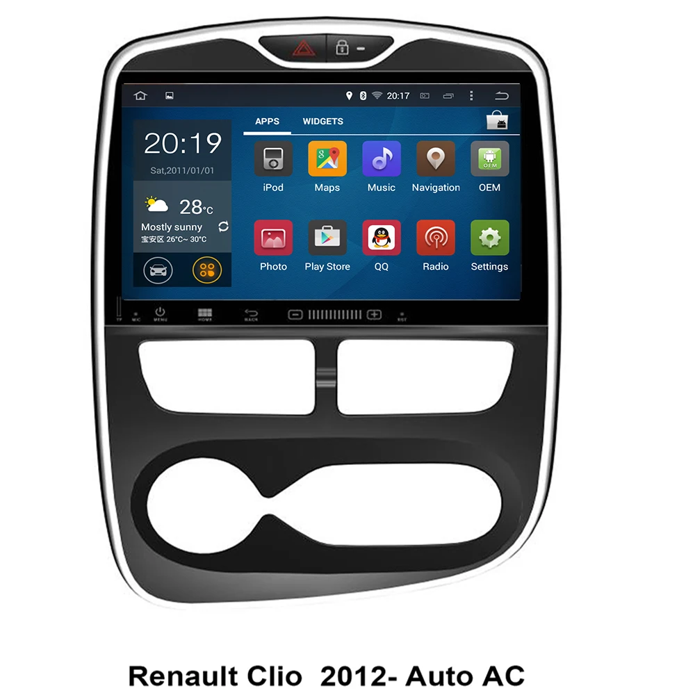 Android 10 автомобильный DVD плеер без GPS навигатора для Renault Clio 2013 2019 радиоплеер