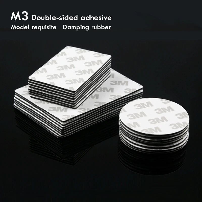 100 pcs 5X5cm 6X4cm sponge glue glue M3 double side tape uav drones ESC