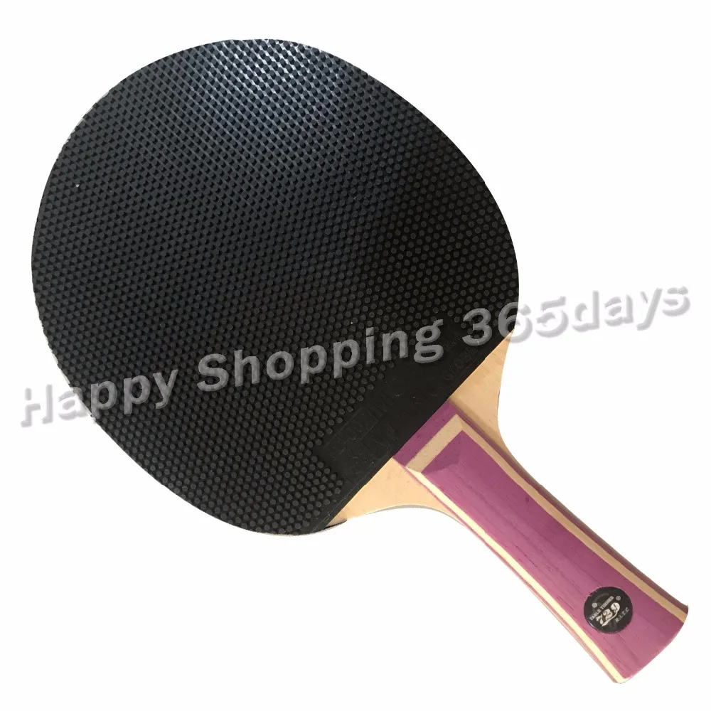 

Pro Table Tennis/ PingPong Combo Racket: RITC729 L-2 with Globe Mo Wang II / 61 second LM ST Shakehand long handle FL