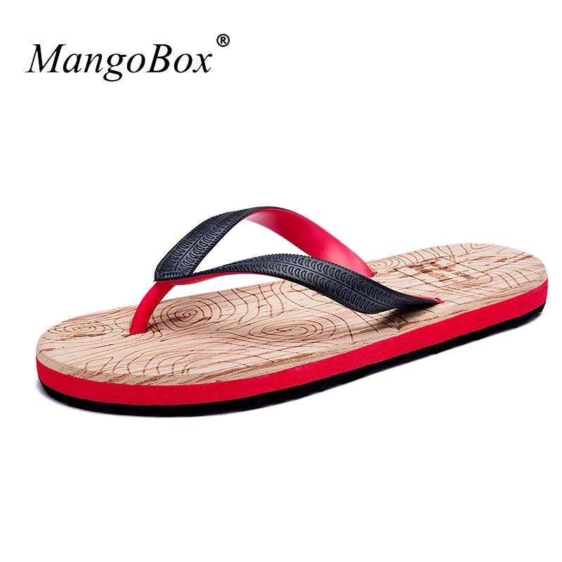 

Sandals for Mens Breathable Slippers Summer Flat 2018 Flip Flops Male Brand Rubber Bottom Mens Slippers Casual