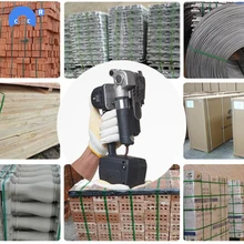 Большой Натяжной обвязочный инструмент на батарейках для ПЭТ/ПП ремней с двумя батареями