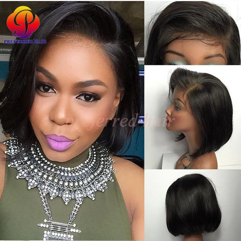 Short Bob Human Hair Wigs For Black Women Affordable Full 