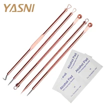 5 шт. Acne Пинцет комедонов машина и брендов удаления прыщ иглы угорь черная голова extractor комедона инструмент FS57