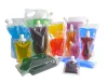 20 pcs Full Transparent Plastic Spout Pouch Juice Pouch,Wine Flask Pouch BPA Free Food Materials Storage Bags  30 ml-500 ml 1