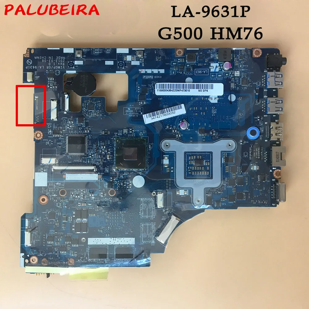 

PALUBEIRA For Lenovo G500 Laptop Motherboard HM76 LA-9631P Best Quality With 60 Days Warranty