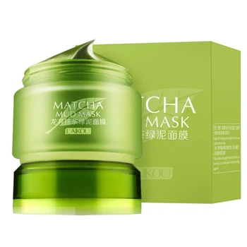 

Green Tea Matcha Facial Mud Mask Hydrating Oil-Control Shrinking Pores Whitening Natural Face Mask