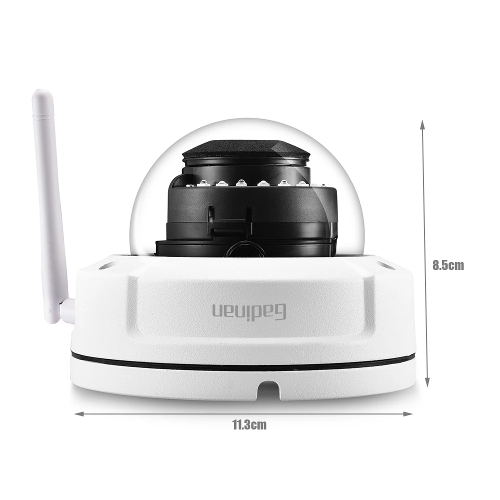 GADINAN iCSEE Dome IP Camera Vandal-proof 5MP 2592*1944 WiFi 2.4G Wireless Wired Security Cam with