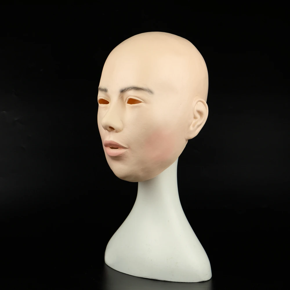 Realistic Female Mask For Halloween Human Female Masquerade Latex Party Mask Sexy Girl Crossdress Costume Cosplay Mask (35)