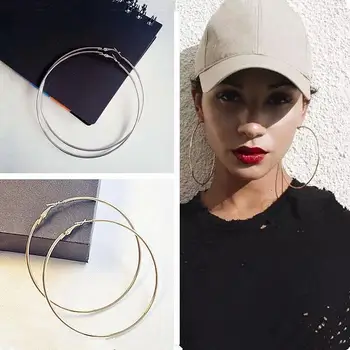 1pair Fashion Women Girl Hoop Earrings Ear Cuff Boucle D'oreille Femme Jewelry Accessories Exaggerated Hoop Earrings
1pair Fashion Women Girl Hoop Earrings Ear Cuff Boucle D'oreille Femme Jewelry Accessories Exaggerated Hoop Earrings