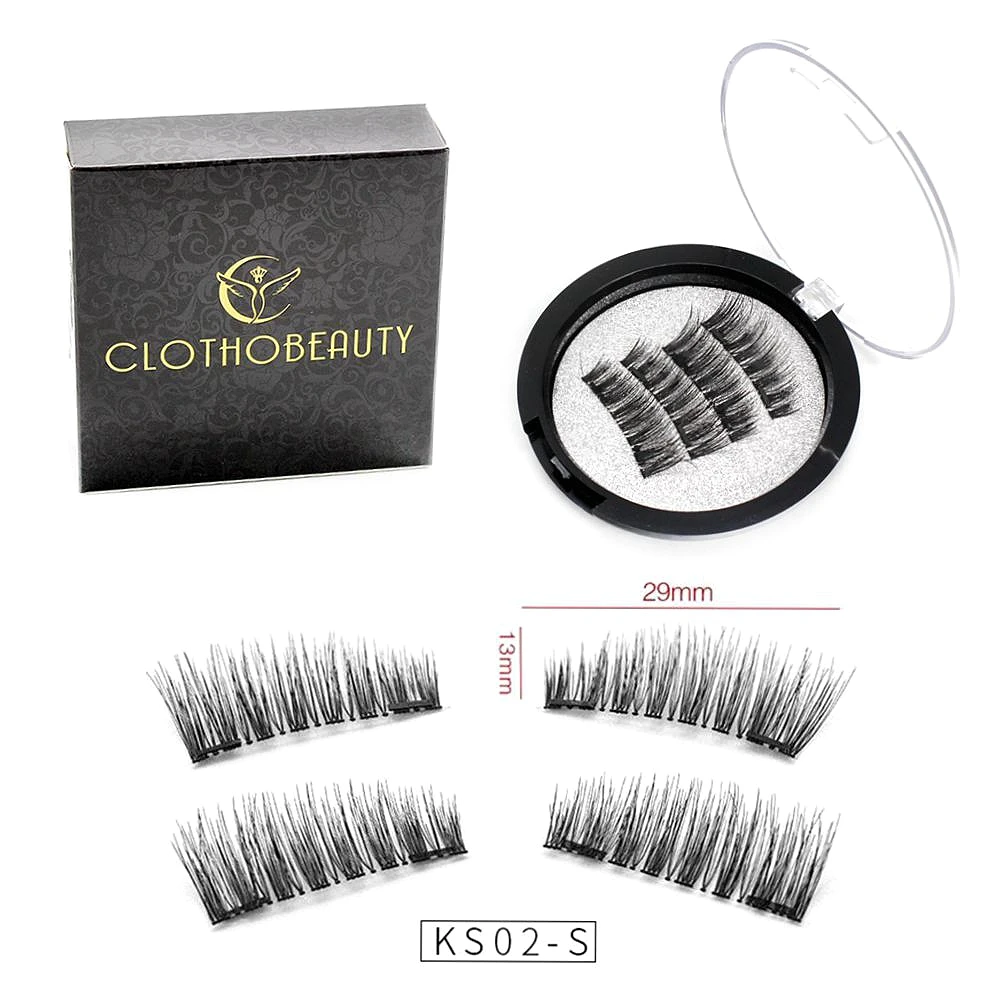 Clotobeauty накладные ресницы на магнитах с 2 магнитами магнитные ресницы накладные ресницы намагниченные ресницы для макияжа(DUO
