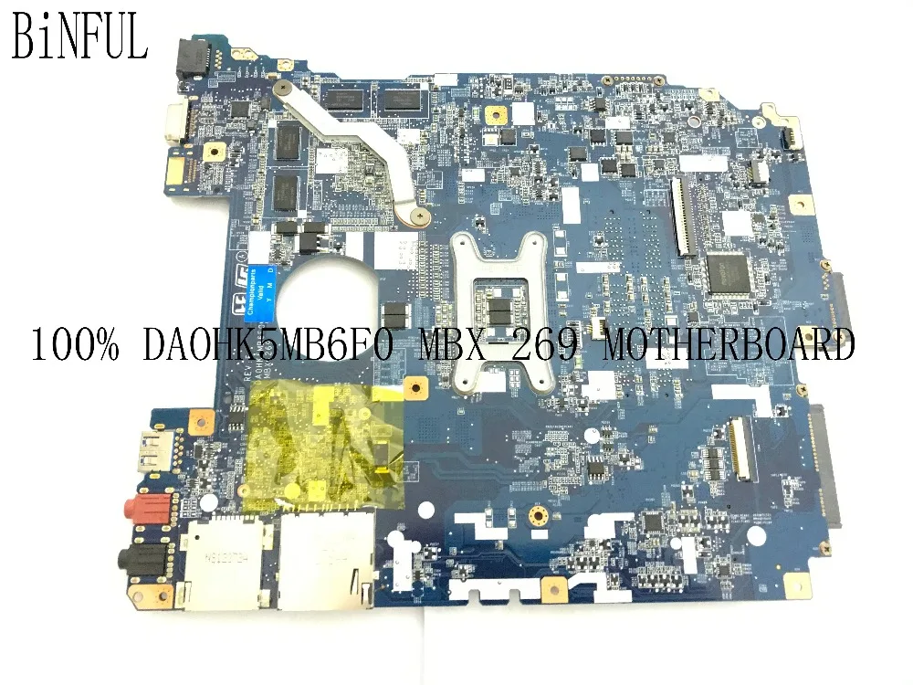 BiNFUL 100% سوبر DA0HK5MB6F0 MBX-269 اللوحة لابتوب سوني SVE151 سلسلة الكمبيوتر الدفتري مع الفيديو بطاقة